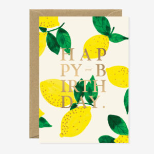 Karte „Happy Birthday Lemon“