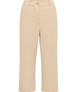 Leinenhose Midi-Länge, weites Bein und five Pocket. Fair Fashion von The Blue Suit.