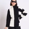 Jan’n’June ALTIN Pullover Offwhite & Black, Oversized Rollkragen aus Bio-Baumwolle