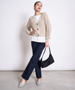 Jan’n’June VILCA Jeans Dark Blue im Look mit Strickjacke