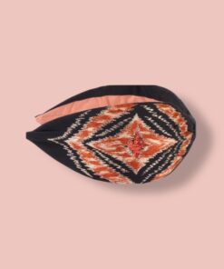 NamJosh Haarreifen Schwarz-Rost – handbestickt, erhältlich bei Spektrum23 Online-Shop Schweiz.